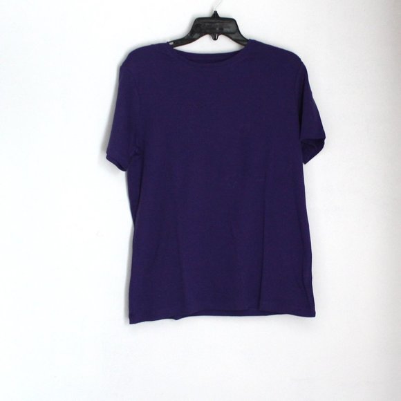 Falls Creek Purple Short Sleeved T Shirt Knit Top Size M NWT - Picture 1 of 3